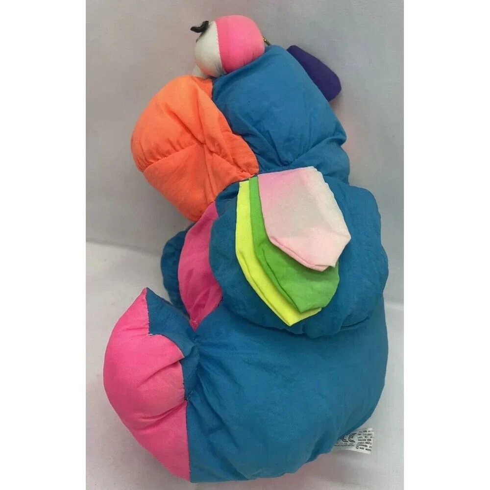 Vintage Ace Novelty Neon Bird Plush Nylon Puffalump 10